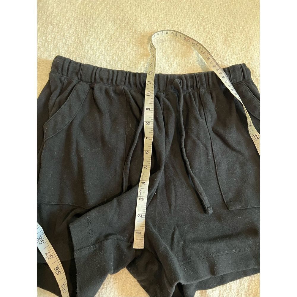 Zenana black sweatpant short size L - Picture 7 of 8